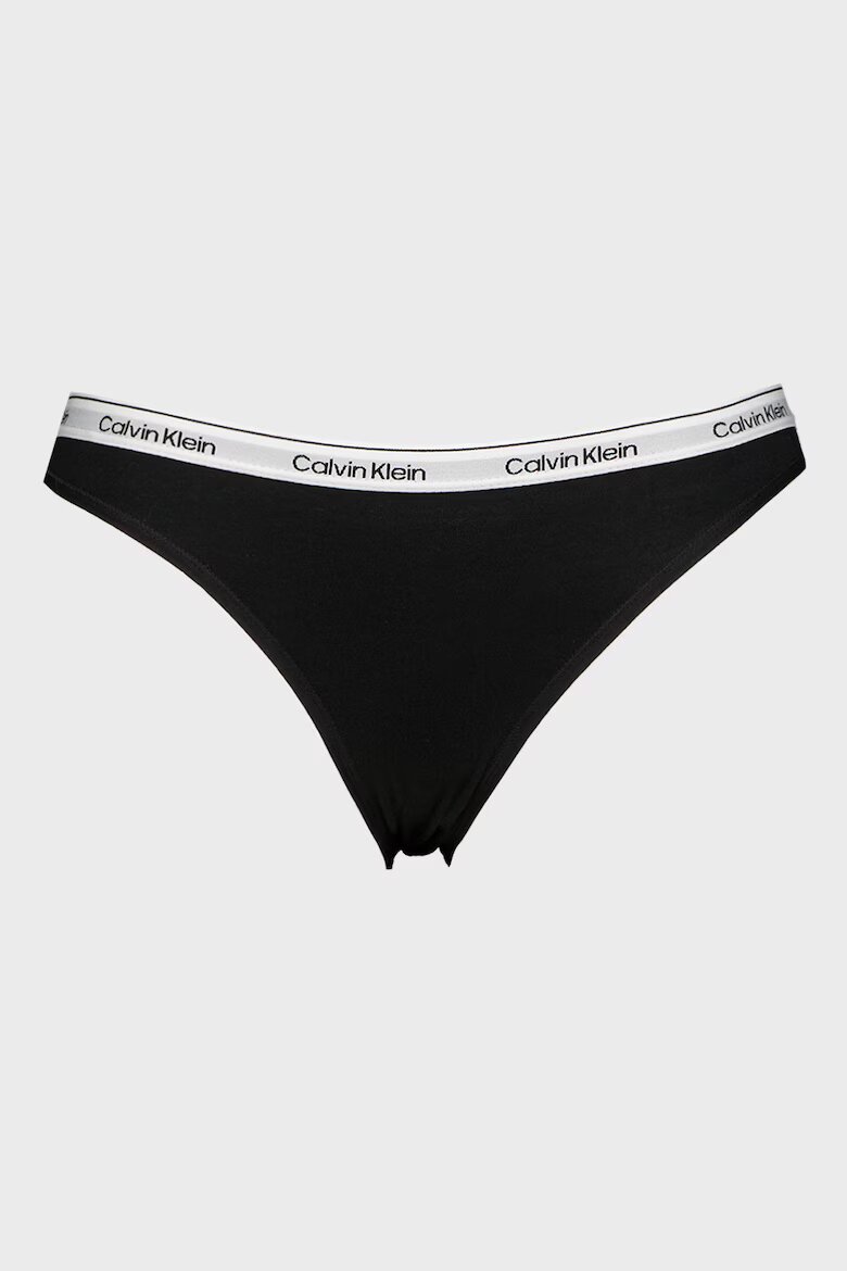 CALVIN KLEIN Бикини с лого - 3 чифта Бял/Черен/Тюркоаз