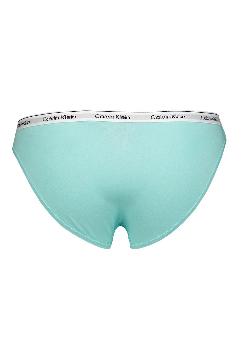 CALVIN KLEIN Бикини с лого - 3 чифта Бял/Черен/Тюркоаз