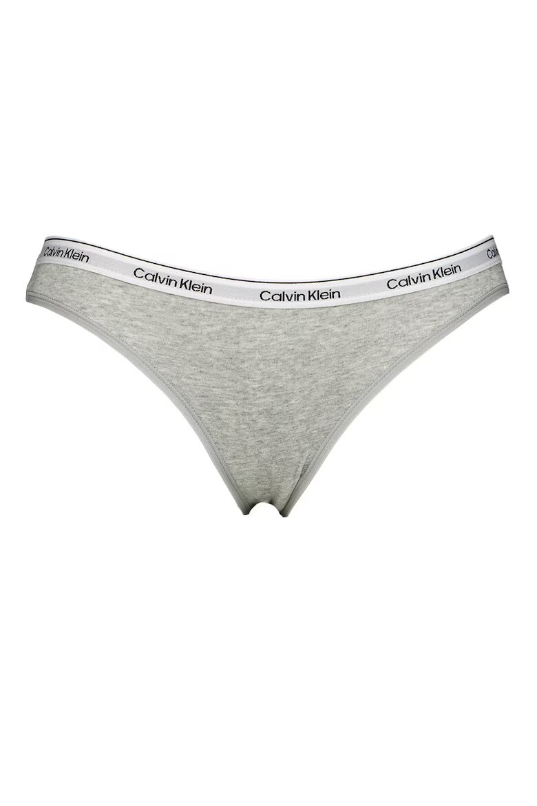 CALVIN KLEIN Бикини с лого - 3 чифта Пастелнорозов/Сив меланж/Шам фъстък зелено