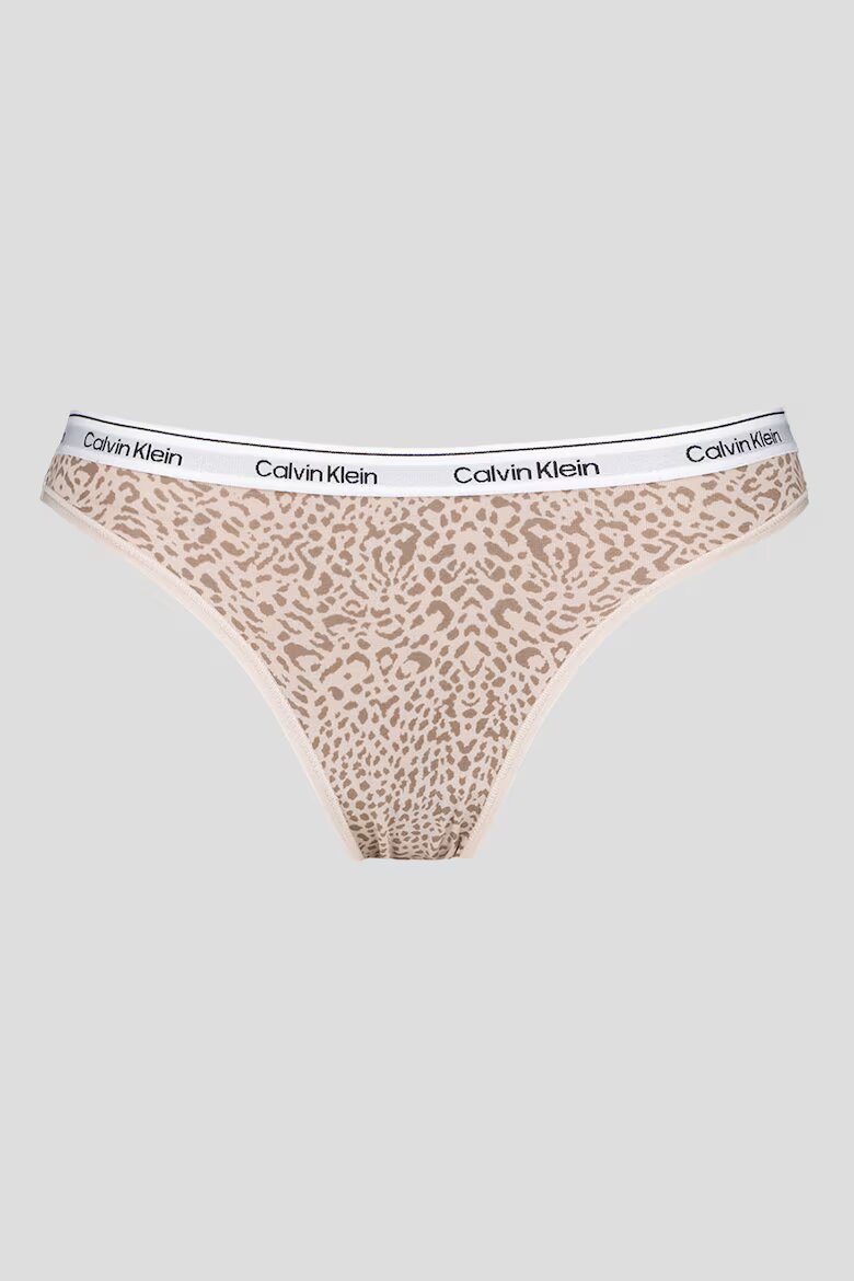 CALVIN KLEIN Бикини с лого на талията - 3 чифта Бял/Черен/Бежов