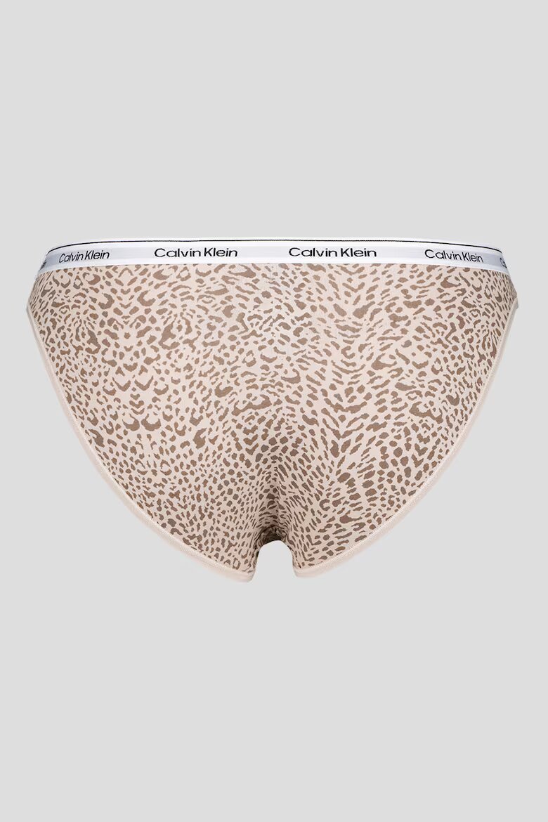 CALVIN KLEIN Бикини с лого на талията - 3 чифта Бял/Черен/Бежов