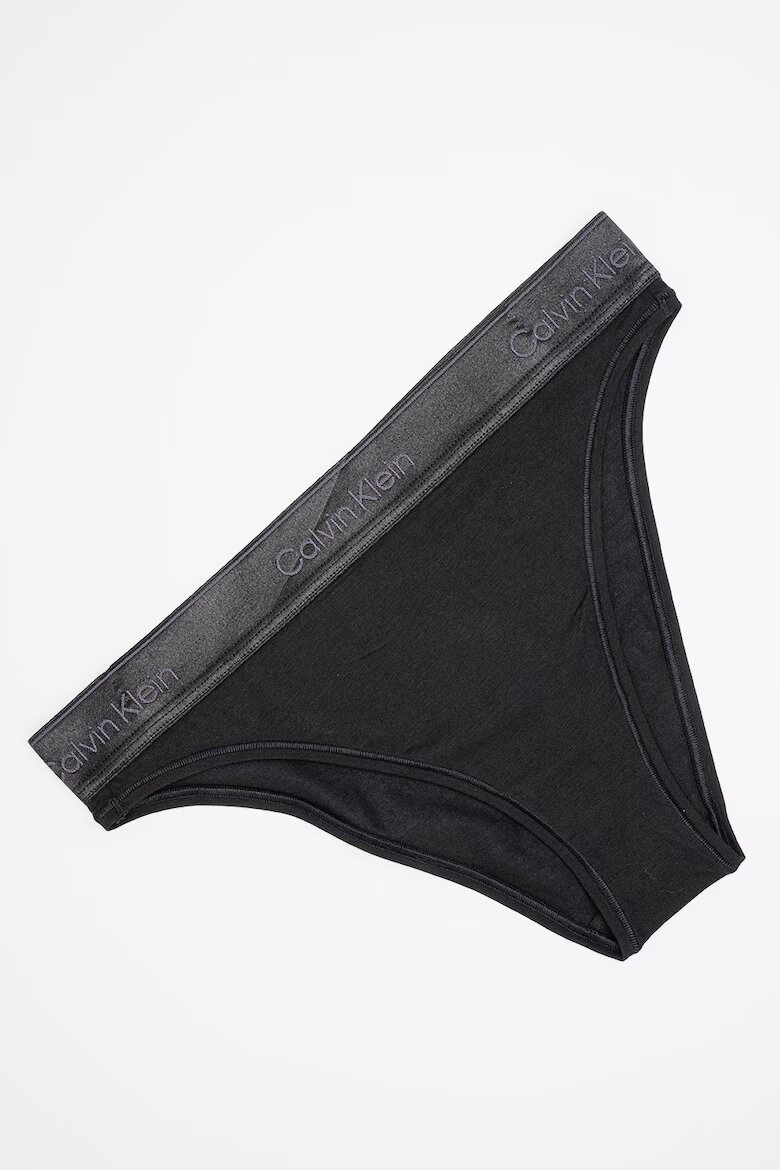CALVIN KLEIN Бикини с модал с лого Черен