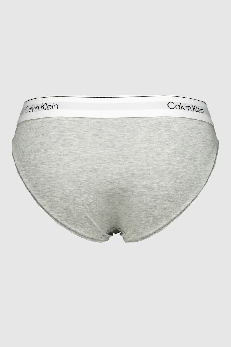 CALVIN KLEIN Бикини с модал с лого Светло сив