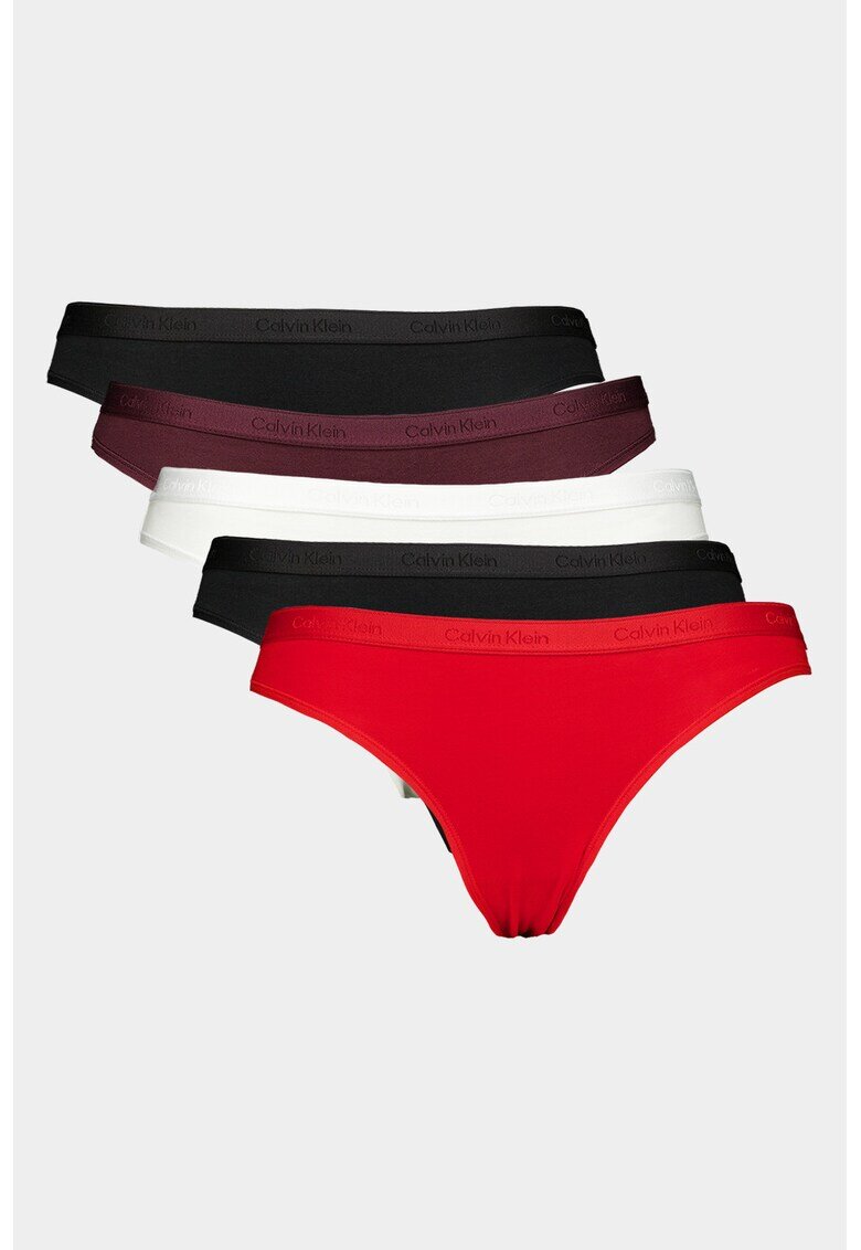 CALVIN KLEIN Бикини с памук - 5 чифта