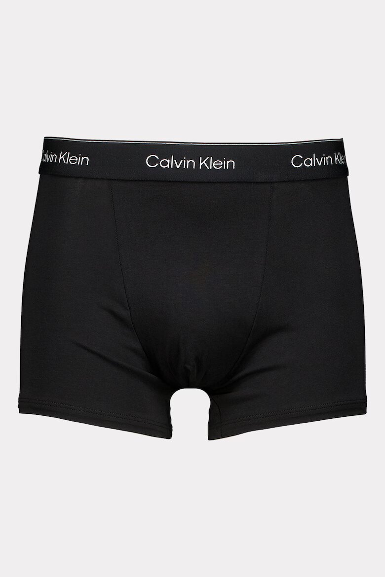 CALVIN KLEIN Боксерки с памук - 3 чифта Червен/Черен/Сив