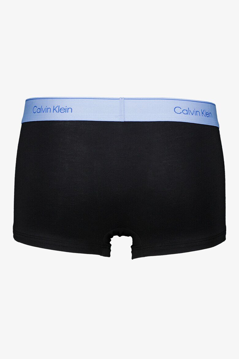 CALVIN KLEIN Боксерки с контрастно лого 5 чифта Избеляло черно