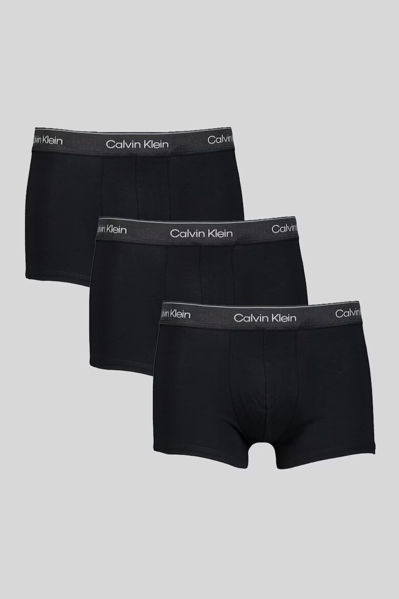 CALVIN KLEIN Боксерки с лого 3 чифта Антрацитно черно
