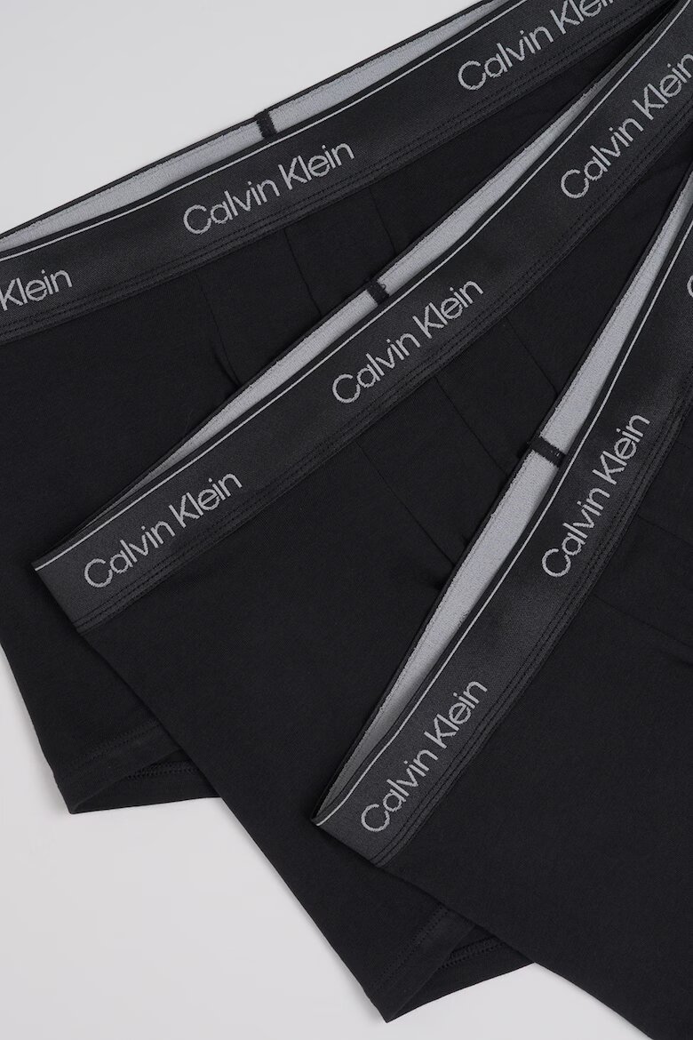 CALVIN KLEIN Боксерки с лого 3 чифта Антрацитно черно