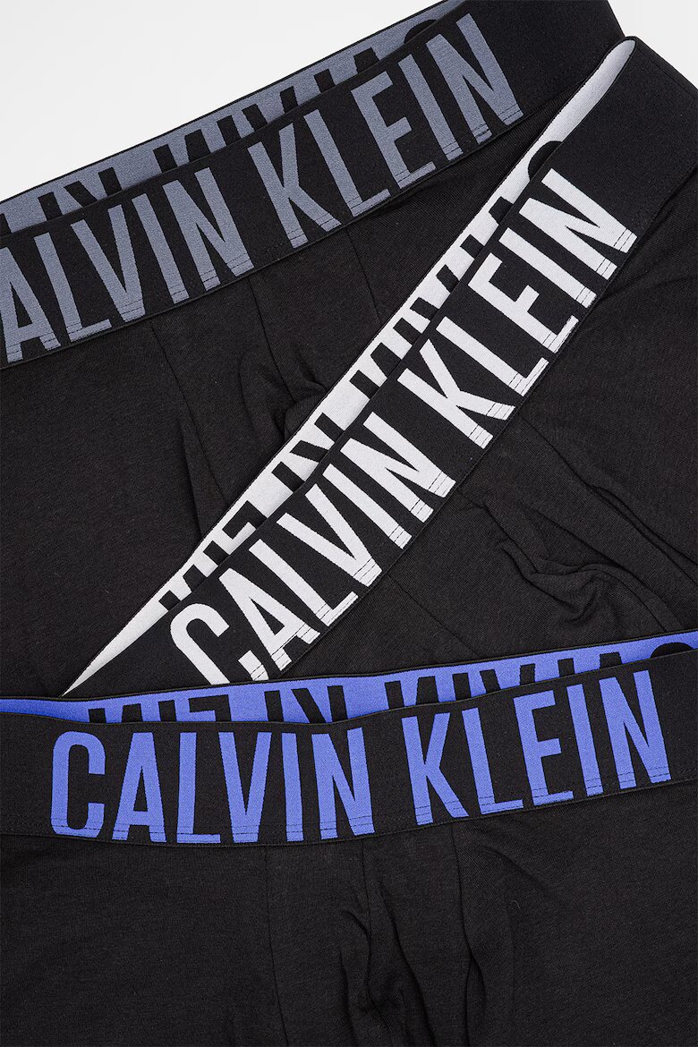 CALVIN KLEIN Боксерки с лого - 3 чифта Бял/Черен/Син