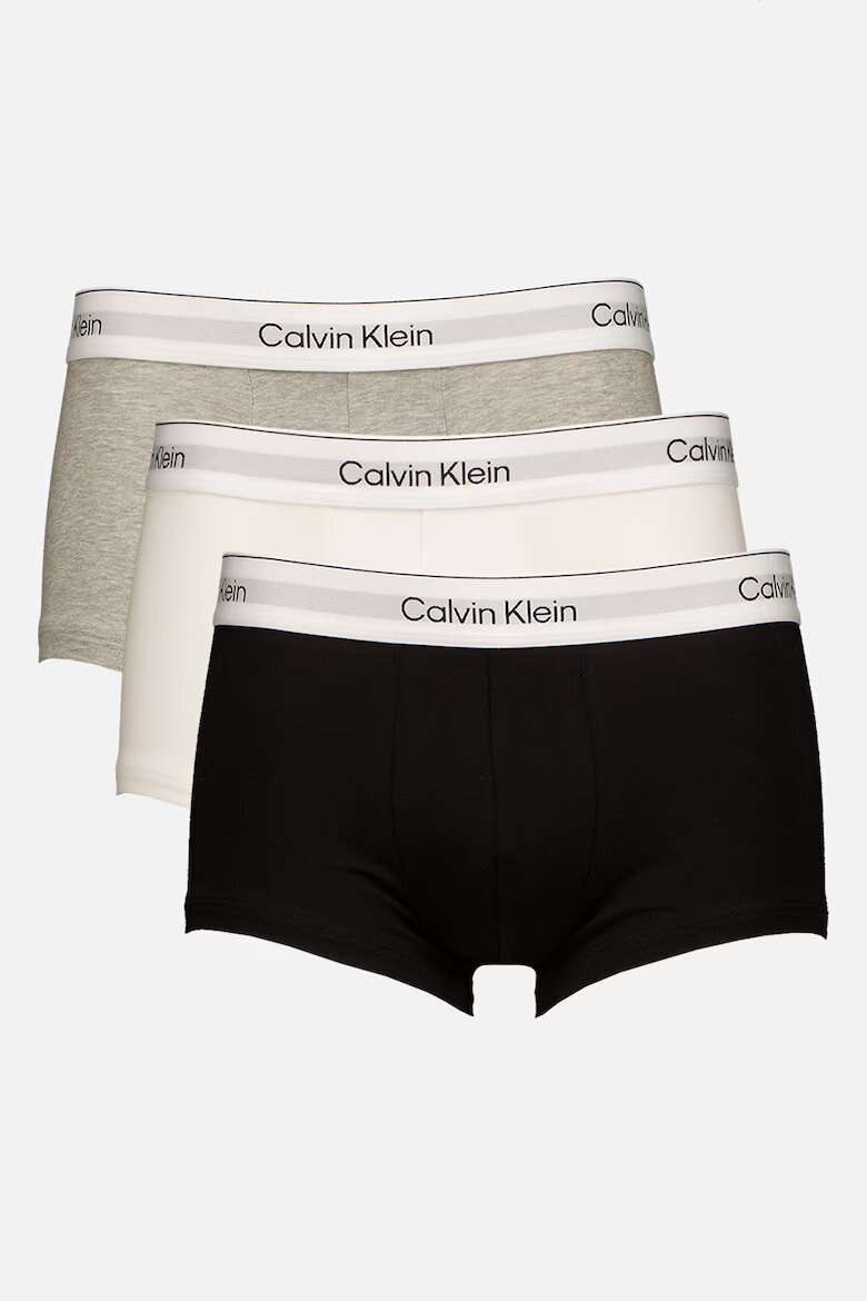 CALVIN KLEIN Боксерки с лого - 3 чифта Бял/Черен/Сив