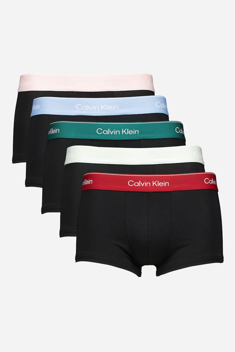 CALVIN KLEIN Боксерки с лого - 5 чифта Черен