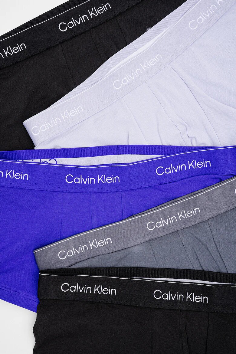 CALVIN KLEIN Боксерки с лого - 5 чифта Черен/Светлосин/Tъмносив