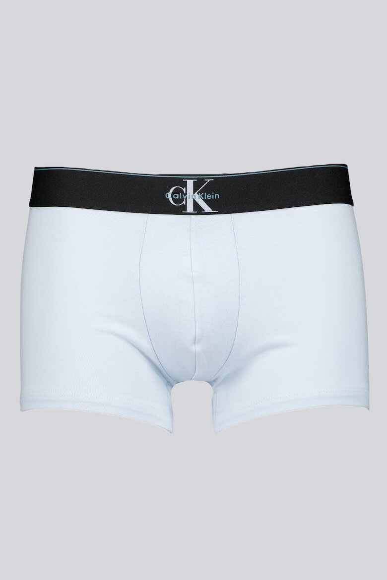 CALVIN KLEIN Боксерки с лого на талията - 3 чифта Black Onyx/Антично синьо