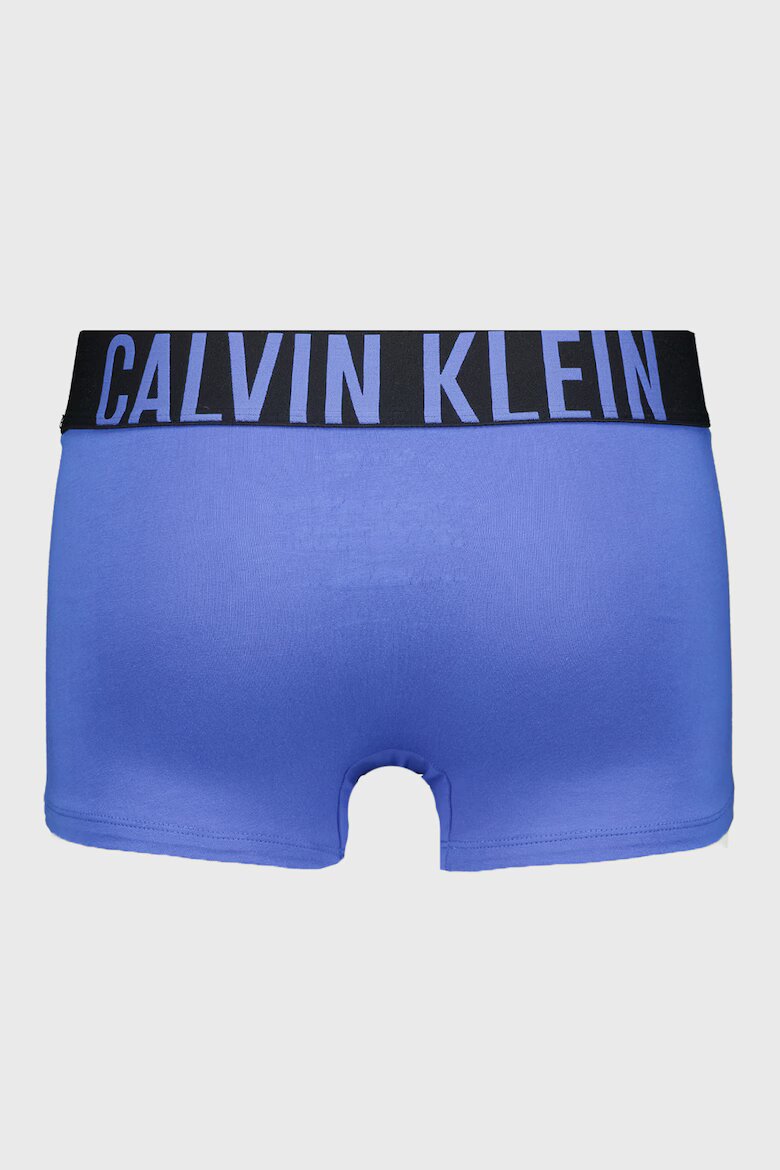 CALVIN KLEIN Боксерки с лого на талията - 3 чифта Бял/Син/Tъмносив