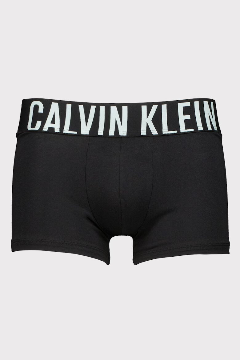 CALVIN KLEIN Боксерки с лого на талията - 3 чифта Черен/Сив/Ледено синьо