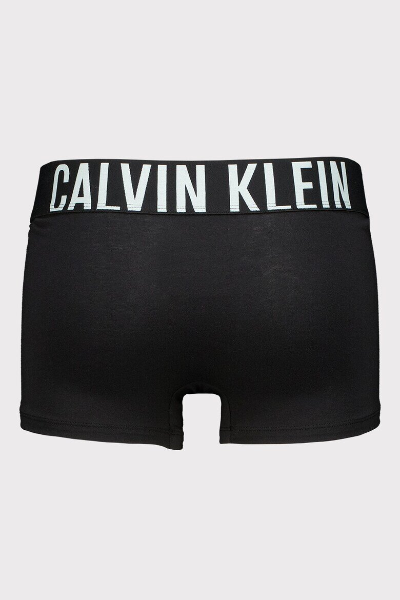 CALVIN KLEIN Боксерки с лого на талията - 3 чифта Черен/Сив/Ледено синьо