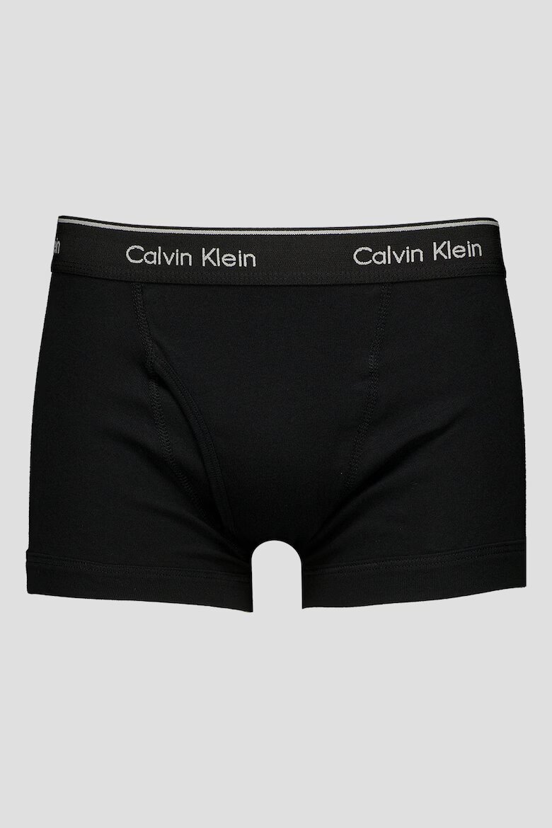 CALVIN KLEIN Боксерки с лого на талията - 5 чифта Черен/Светло сив/Корал/Небесносин