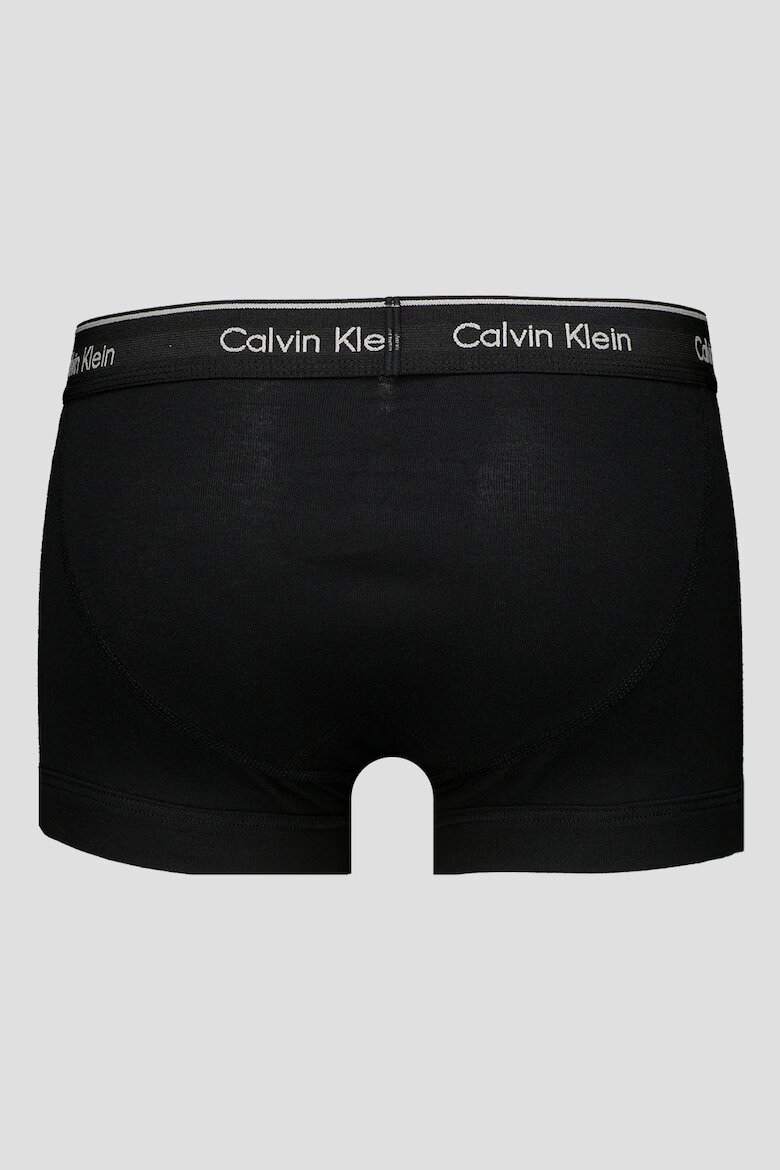 CALVIN KLEIN Боксерки с лого на талията - 5 чифта Черен/Светло сив/Корал/Небесносин