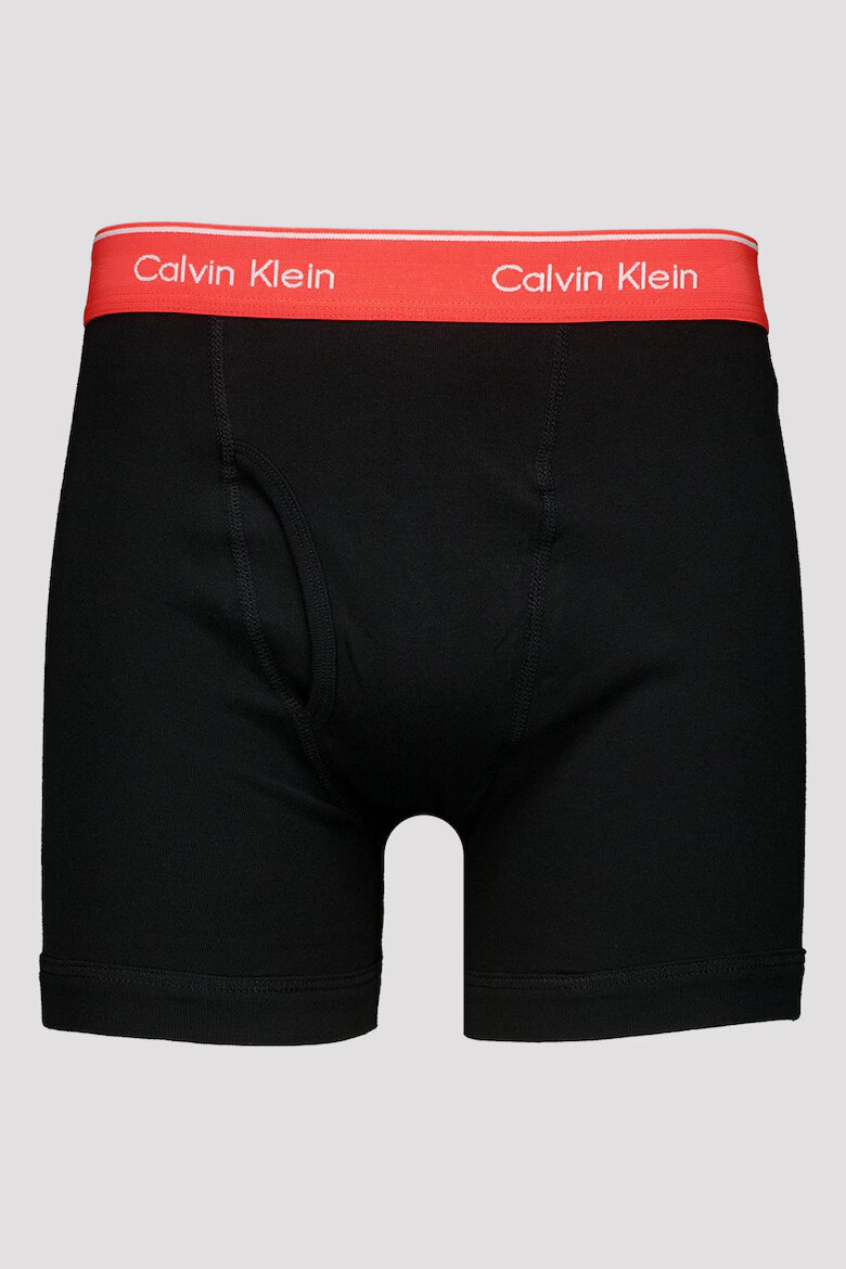 CALVIN KLEIN Боксерки с лого на талията - 5 чифта Черен/Светло сив/Лавандула