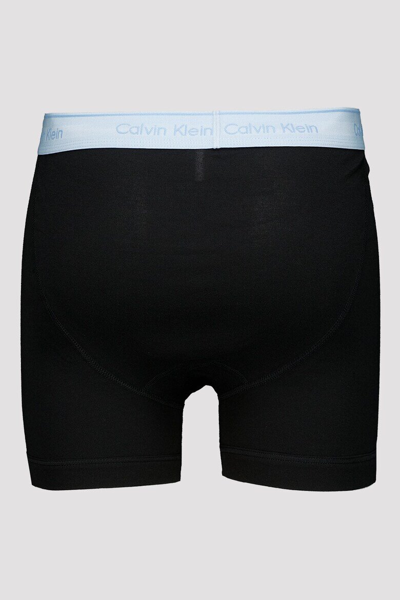 CALVIN KLEIN Боксерки с лого на талията - 5 чифта Черен/Светло сив/Лавандула