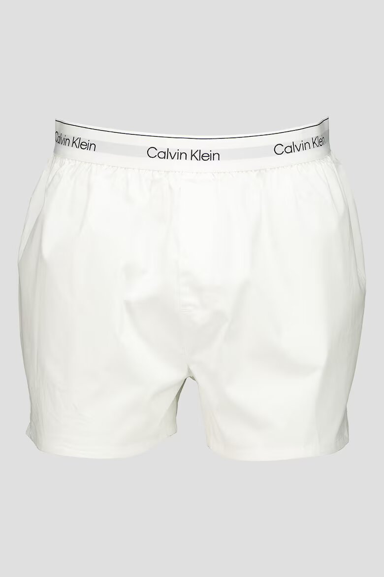 CALVIN KLEIN Боксерки с памук - 3 чифта Черен/Бял