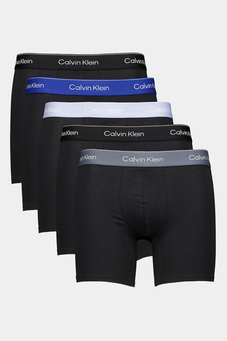 CALVIN KLEIN Боксерки с памук - 5 чифта Черен