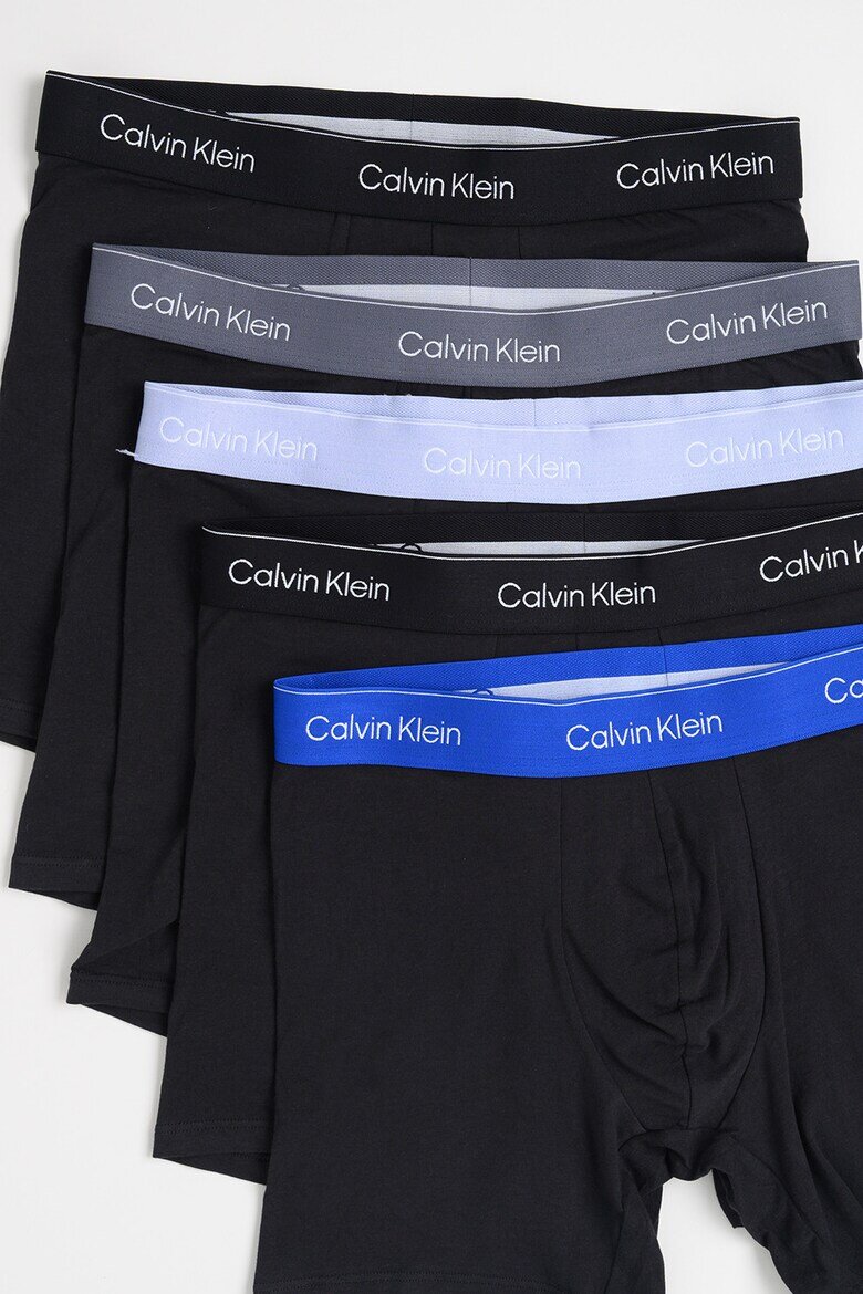 CALVIN KLEIN Боксерки с памук - 5 чифта Черен