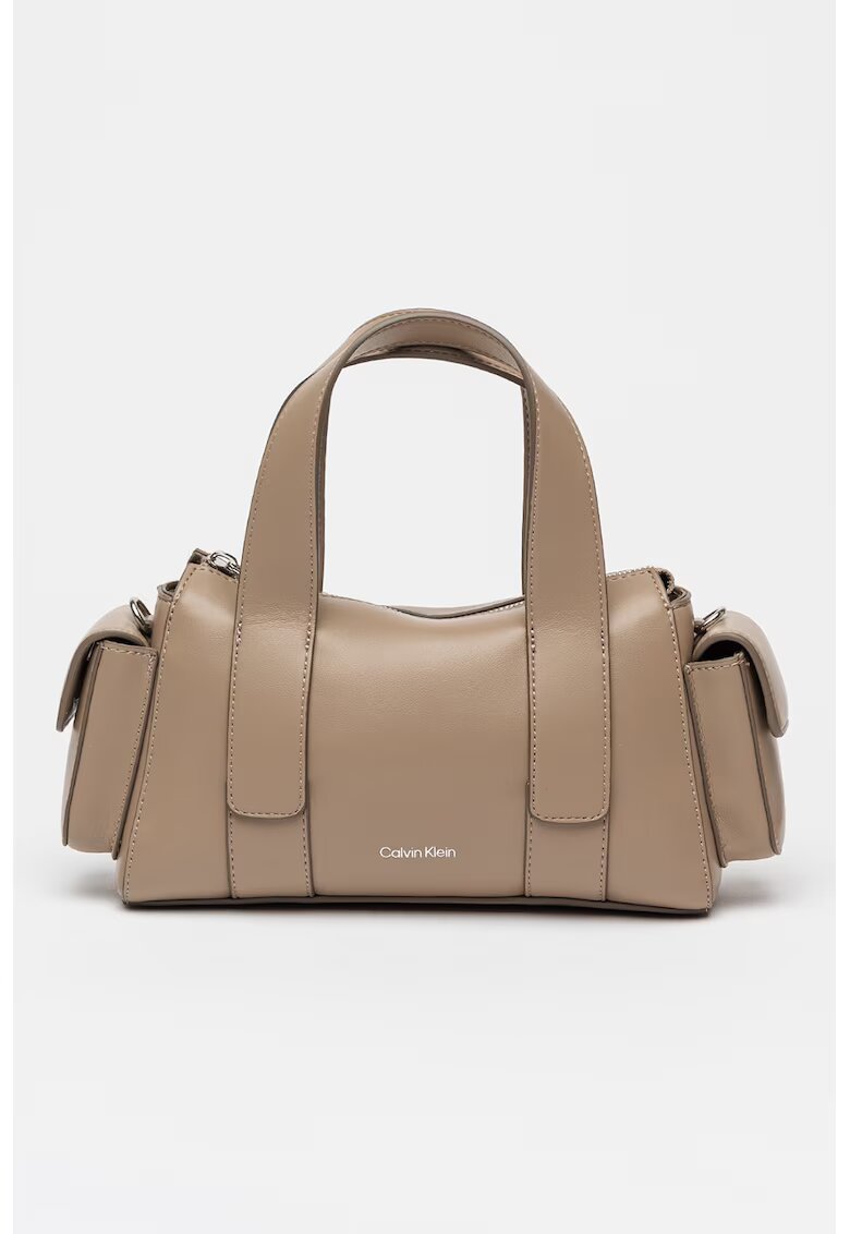 CALVIN KLEIN Чанта през рамо Jacquard от еко кожа с джобове