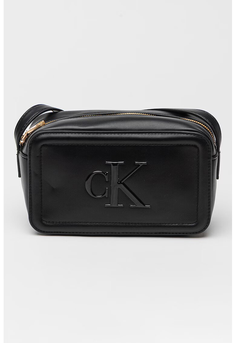 CALVIN KLEIN Чанта през рамо от еко кожа и релефно лого