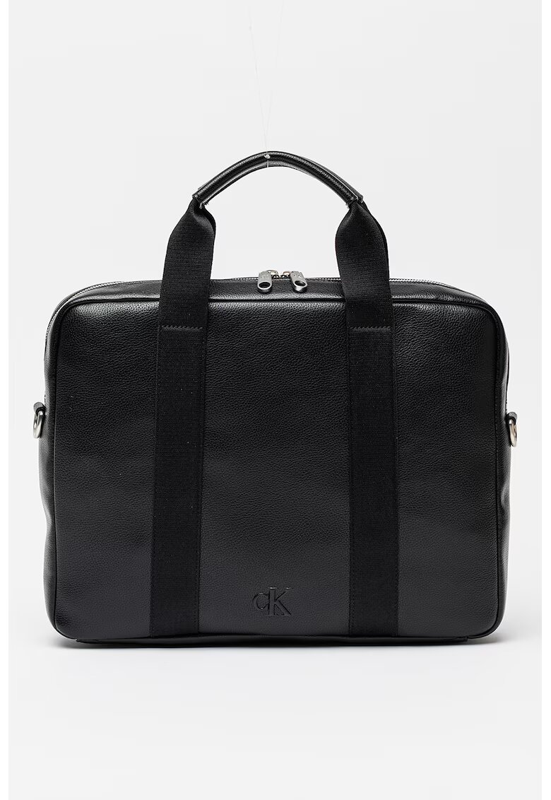 CALVIN KLEIN Чанта за лаптоп Cargo с лого - Черен