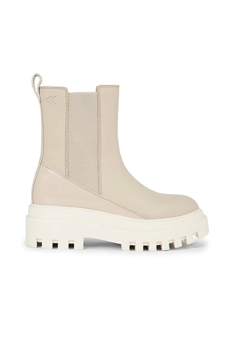 CALVIN KLEIN Дамски боти chunky boot chelsea lth - YW0YW01286-PA5 -