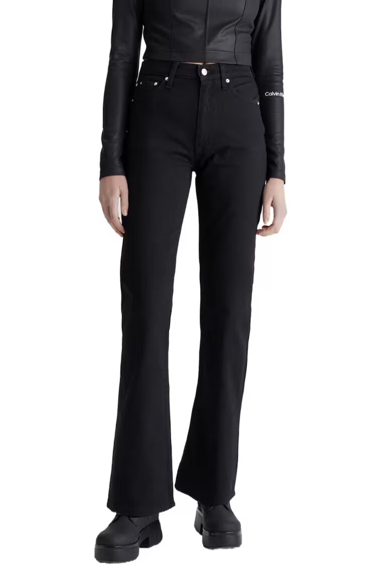 CALVIN KLEIN Дамски дънки - Jeans - черни - права кройка - W28/L30