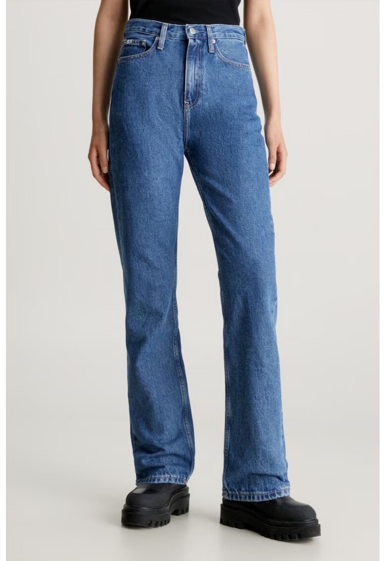 CALVIN KLEIN Дамски дънки с висока талия Blue x L32