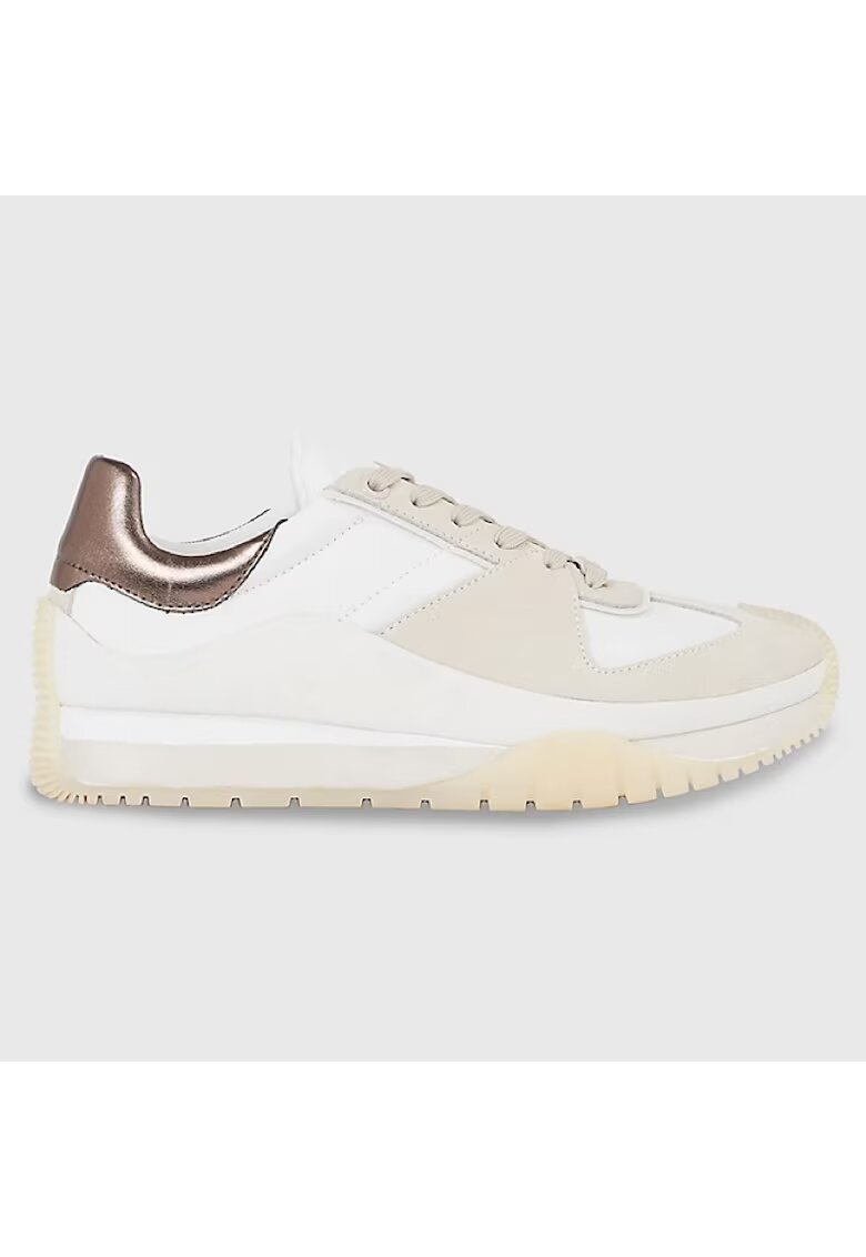 CALVIN KLEIN Дамски маратонки с връзки Origin Runner - HW0HW01879-YBR - Бели