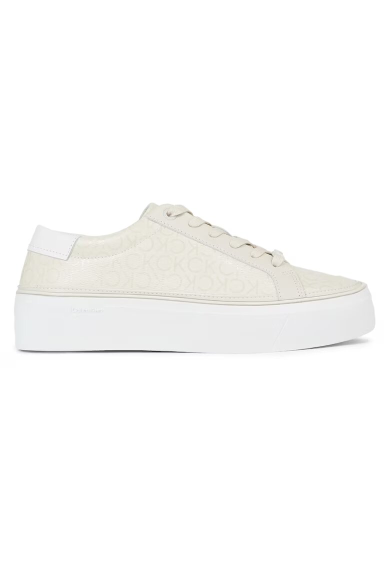 CALVIN KLEIN Дамски спортни обувки плоска форма с връзки и подметка - Epi Mn - HW0HW01670-0LD -