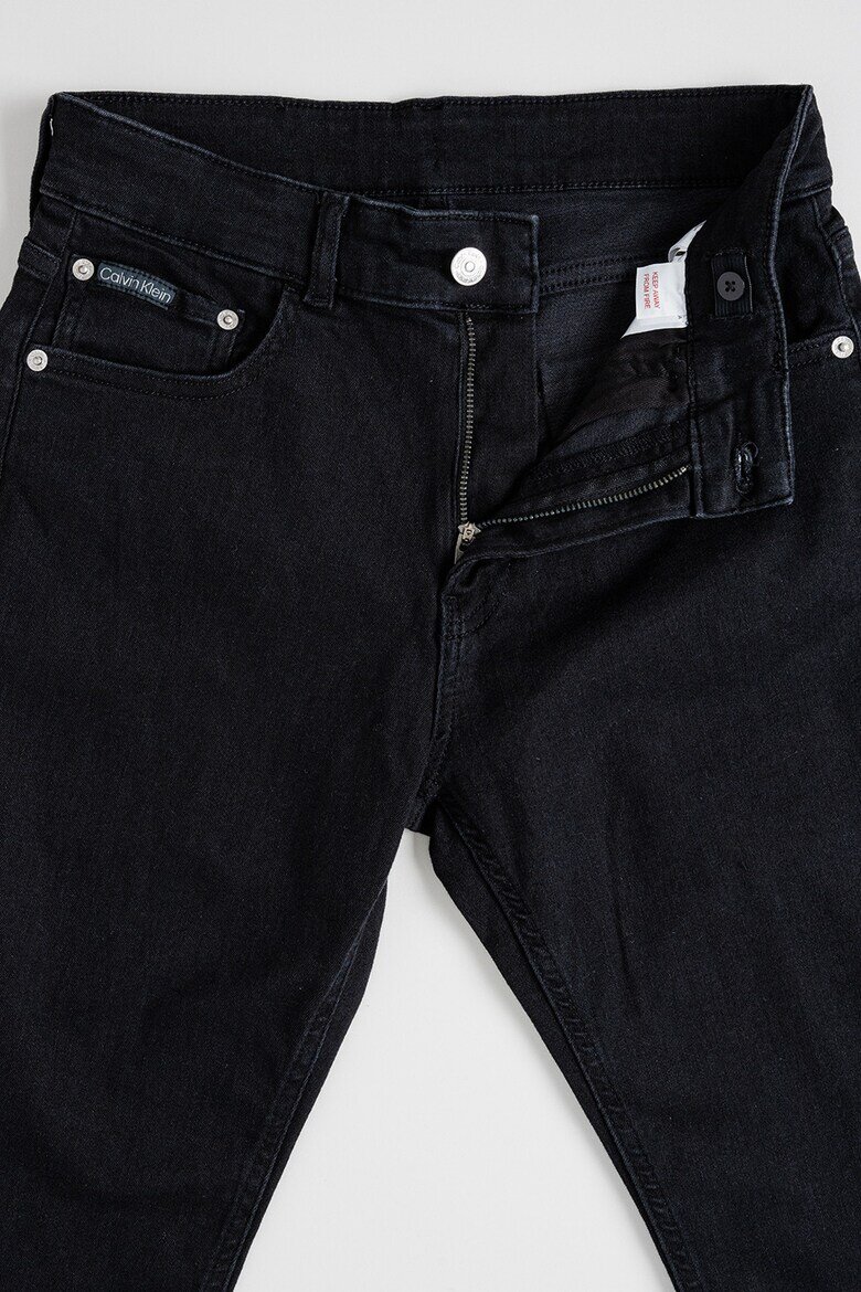 CALVIN KLEIN Дънки тип Dad Избеляло черно