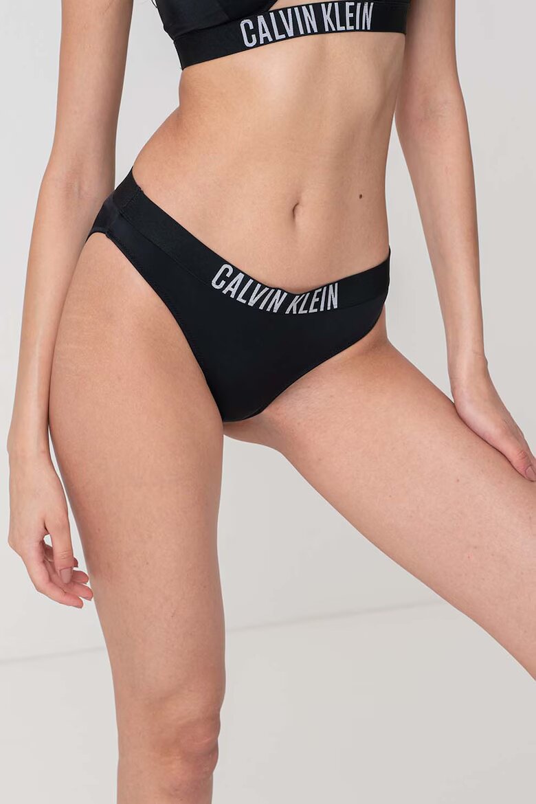CALVIN KLEIN Долна част на бански тип бикини с лого Черен