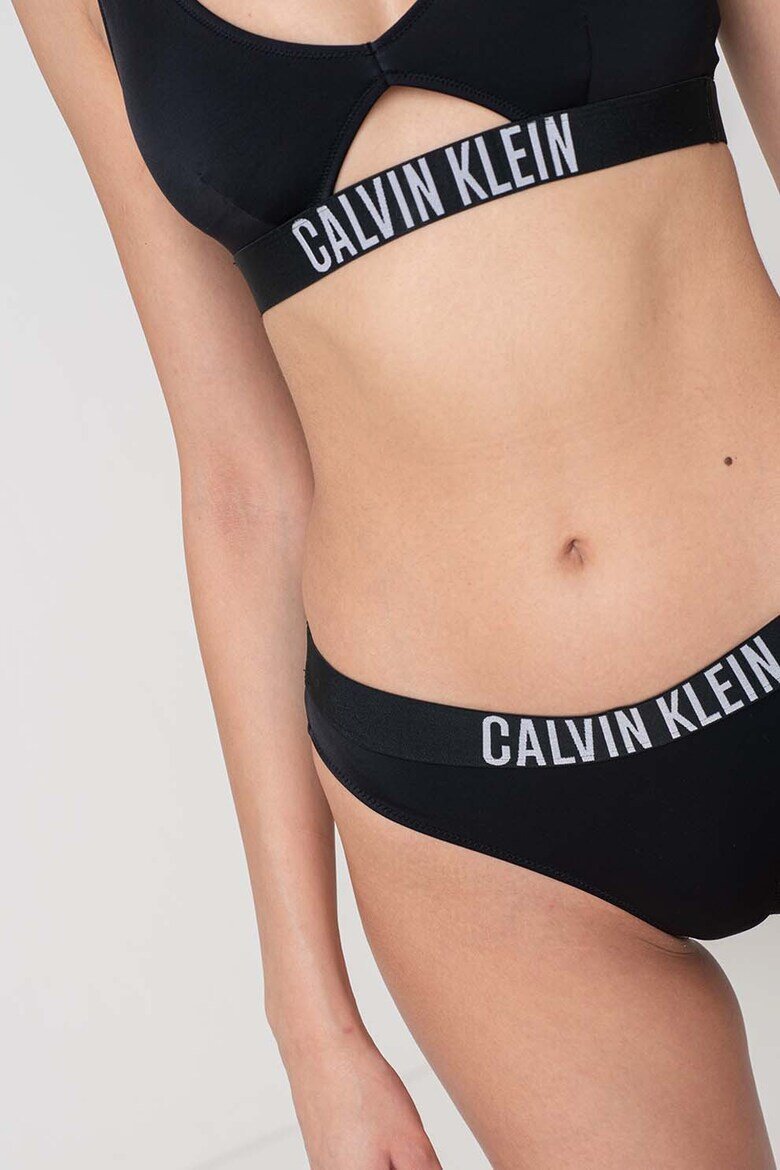CALVIN KLEIN Долна част на бански тип бикини с лого Черен