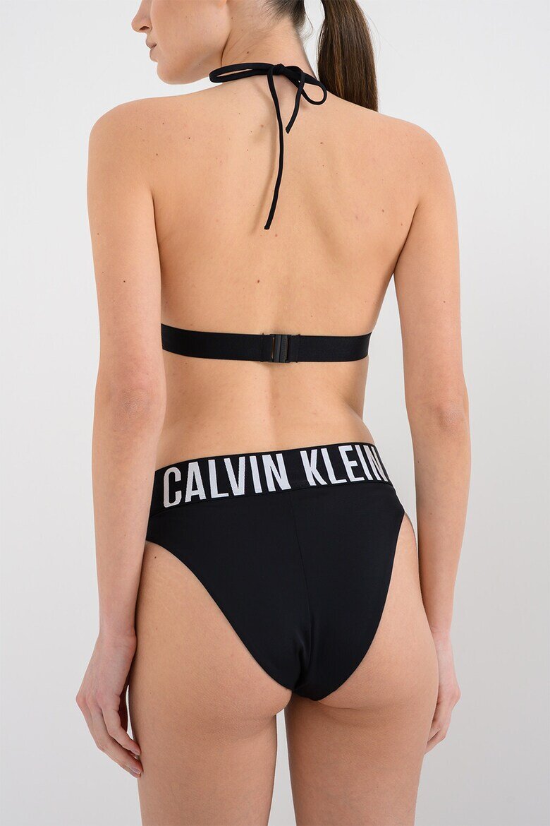 CALVIN KLEIN Долнище на бански тип бразилиана с лого Черен