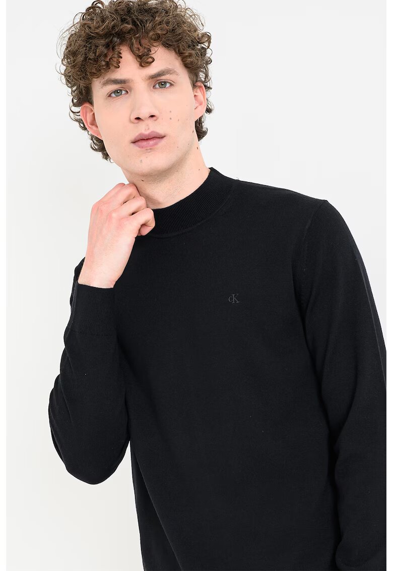 CALVIN KLEIN Фино плетен пуловер от мерино