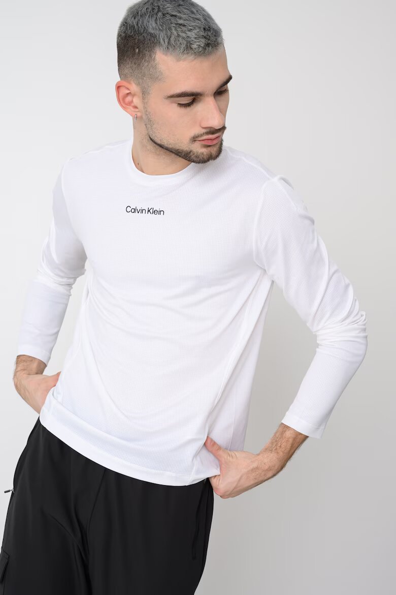 CALVIN KLEIN Фитнес блуза Breathable Quick-Dry Бял