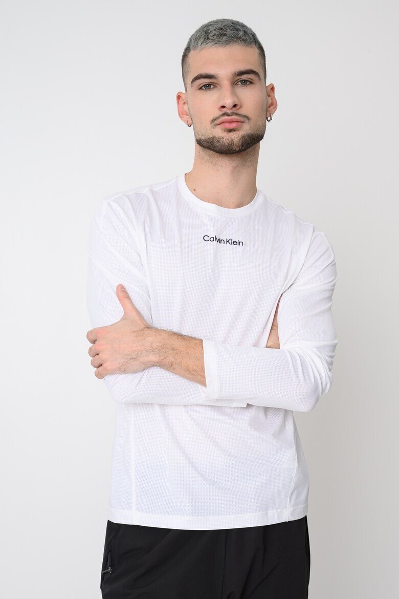 CALVIN KLEIN Фитнес блуза Breathable Quick-Dry Бял