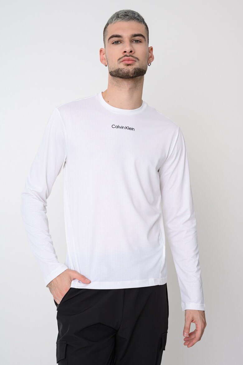 CALVIN KLEIN Фитнес блуза Breathable Quick-Dry Бял
