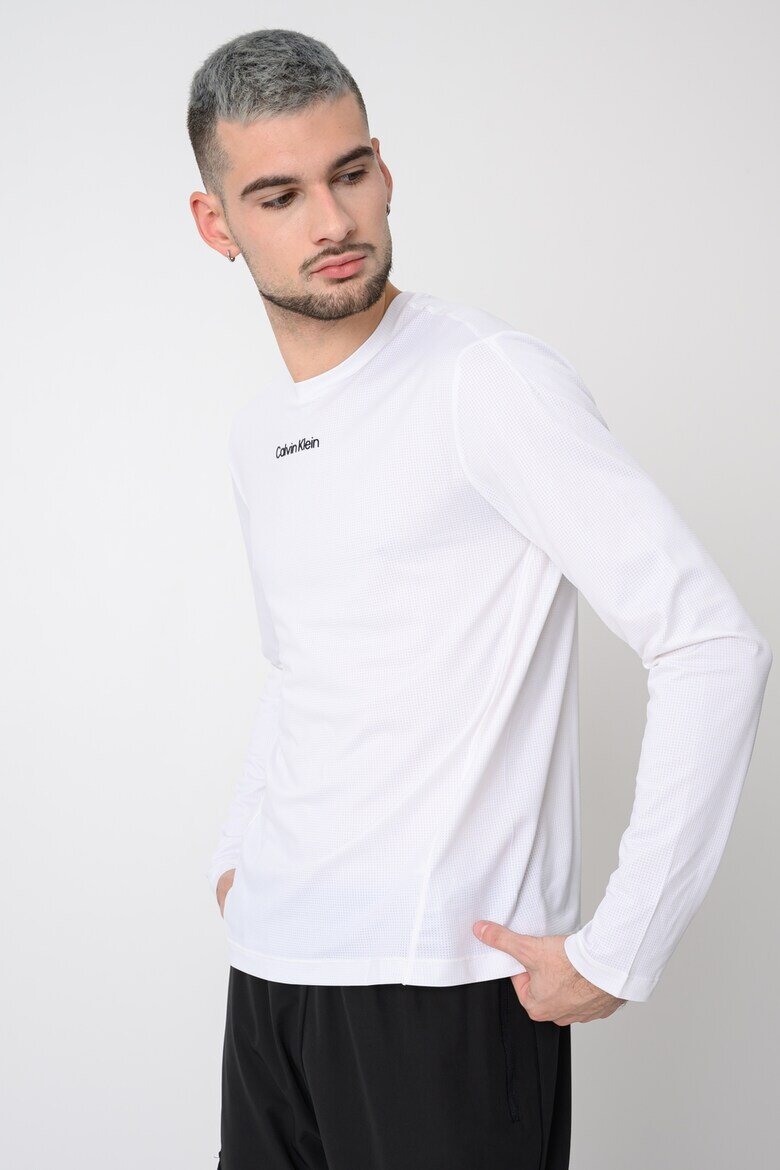 CALVIN KLEIN Фитнес блуза Breathable Quick-Dry Бял
