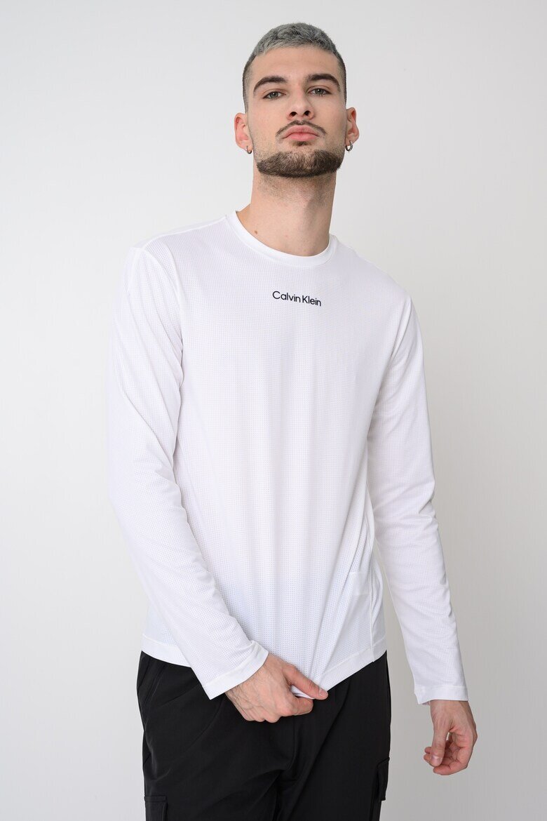 CALVIN KLEIN Фитнес блуза Breathable Quick-Dry Бял