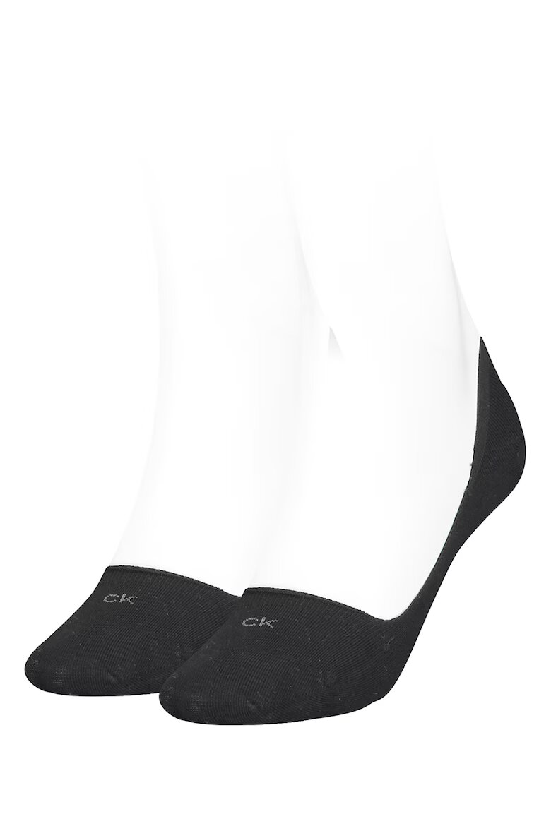 CALVIN KLEIN Изрязани чорапи - 2 чифта Черен