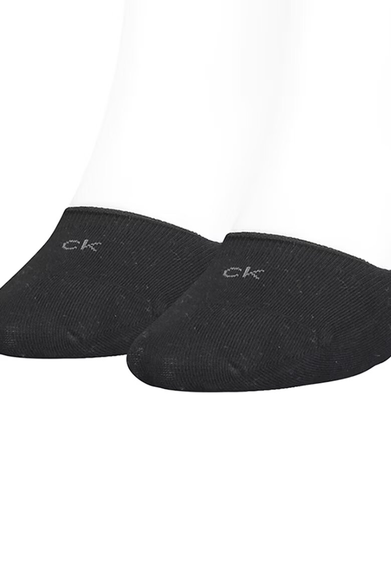 CALVIN KLEIN Изрязани чорапи - 2 чифта Черен