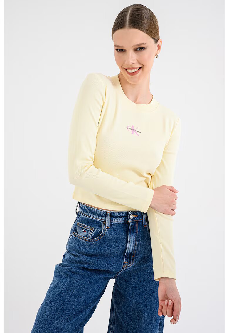 CALVIN KLEIN JEANS Блуза с памук с лого
