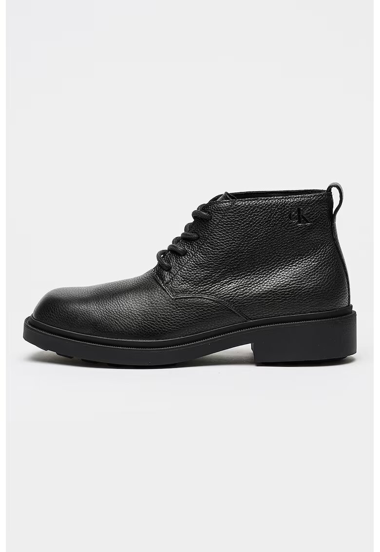 CALVIN KLEIN JEANS Боти от кожа с връзки