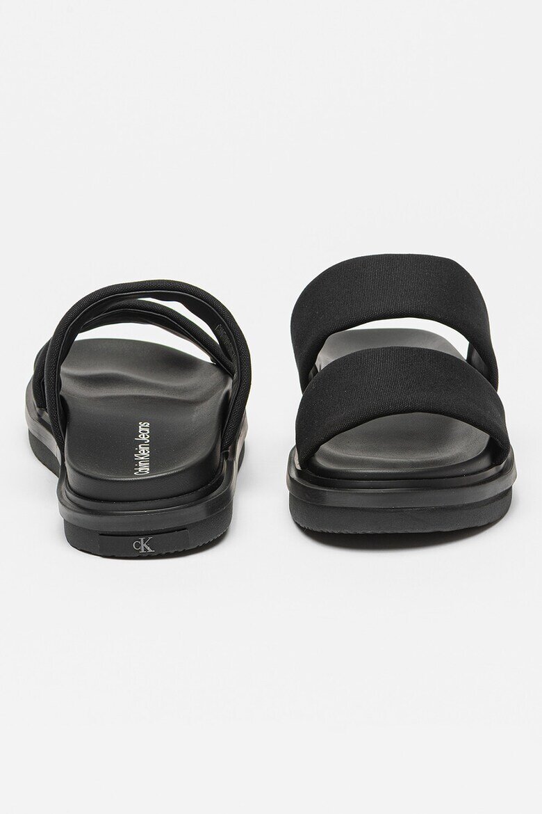 CALVIN KLEIN JEANS Чехли с платформа Черен